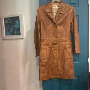 Vintage Casual Corner for John Romain genuine leather jacket